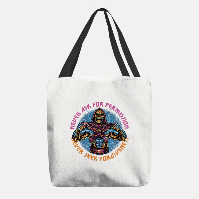 Skeletons Never Ask Permission-None-Basic Tote-Bag-glitchygorilla