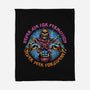 Skeletons Never Ask Permission-None-Fleece-Blanket-glitchygorilla