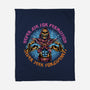 Skeletons Never Ask Permission-None-Fleece-Blanket-glitchygorilla