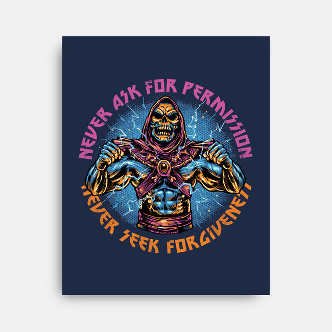 Skeletons Never Ask Permission-None-Stretched-Canvas-glitchygorilla