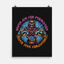 Skeletons Never Ask Permission-None-Matte-Poster-glitchygorilla