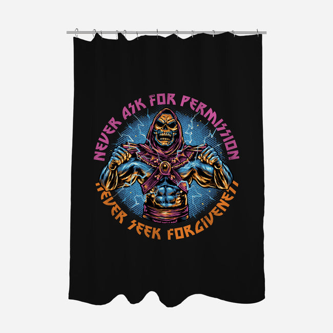 Skeletons Never Ask Permission-None-Polyester-Shower Curtain-glitchygorilla