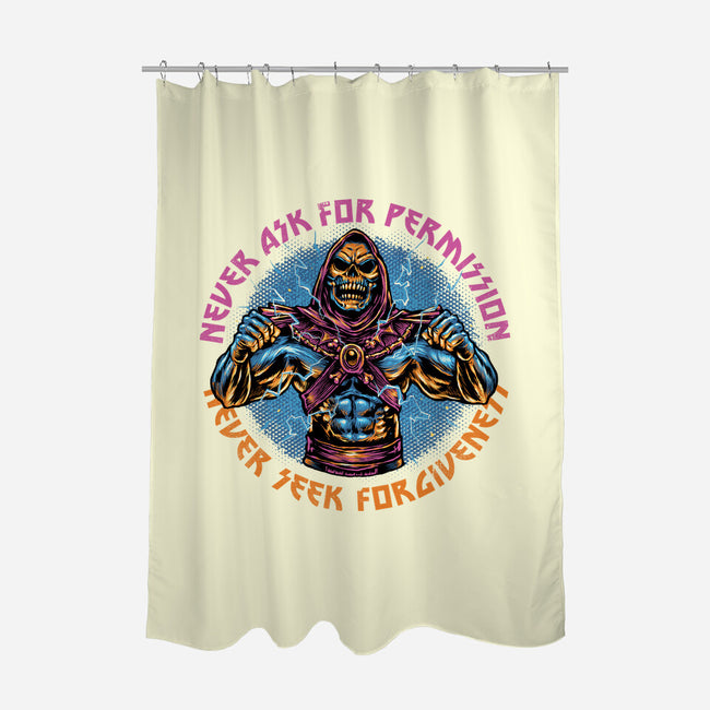 Skeletons Never Ask Permission-None-Polyester-Shower Curtain-glitchygorilla