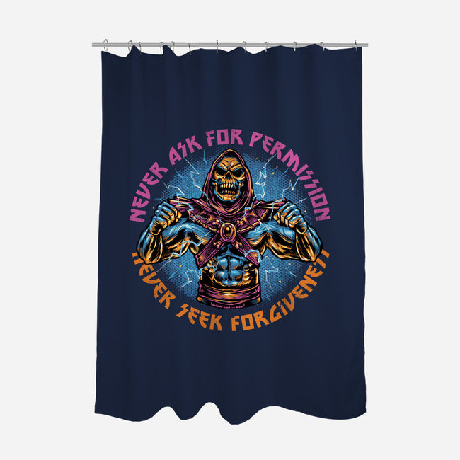 Skeletons Never Ask Permission-None-Polyester-Shower Curtain-glitchygorilla