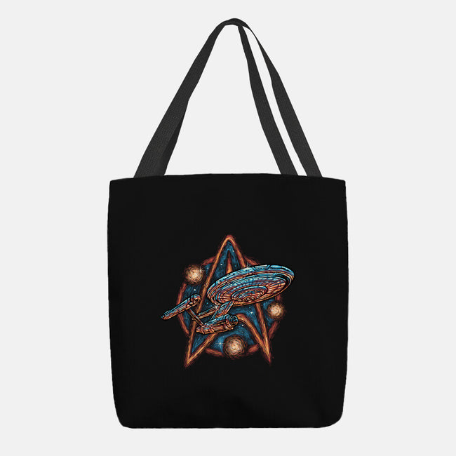 Journey To The Stars And Beyond-None-Basic Tote-Bag-glitchygorilla