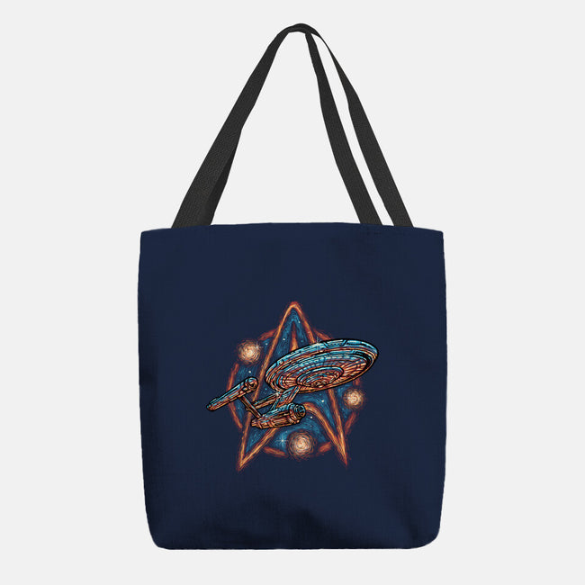 Journey To The Stars And Beyond-None-Basic Tote-Bag-glitchygorilla