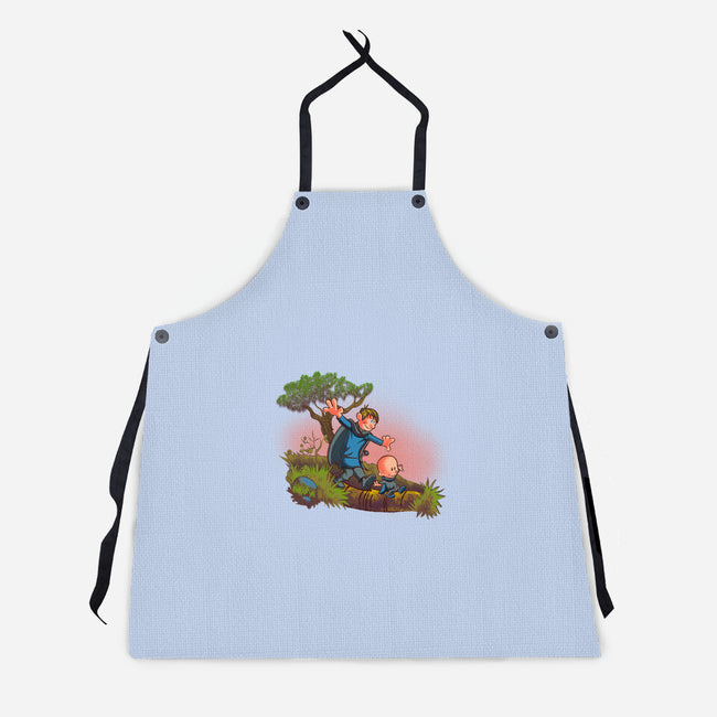 Dung And Egg-Unisex-Kitchen-Apron-Samuel
