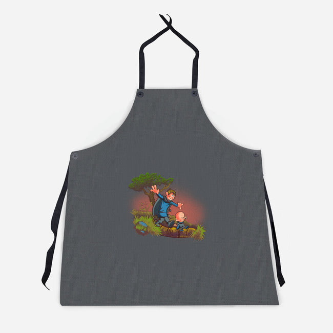 Dung And Egg-Unisex-Kitchen-Apron-Samuel