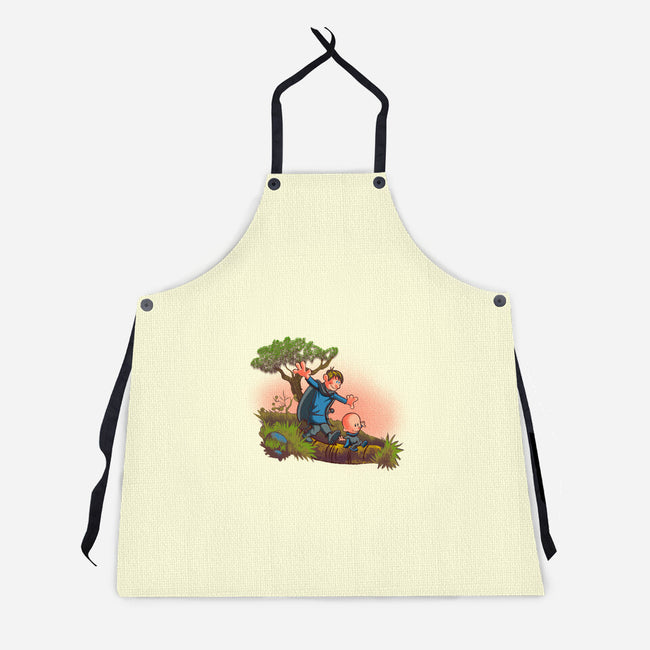 Dung And Egg-Unisex-Kitchen-Apron-Samuel