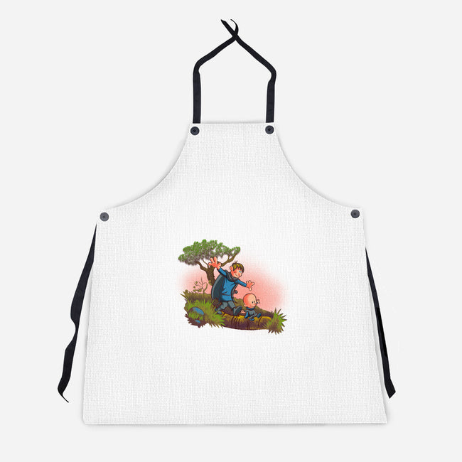 Dung And Egg-Unisex-Kitchen-Apron-Samuel