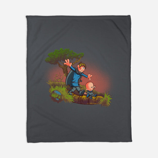 Dung And Egg-None-Fleece-Blanket-Samuel