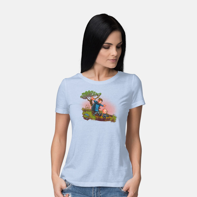 Dung And Egg-Womens-Basic-Tee-Samuel