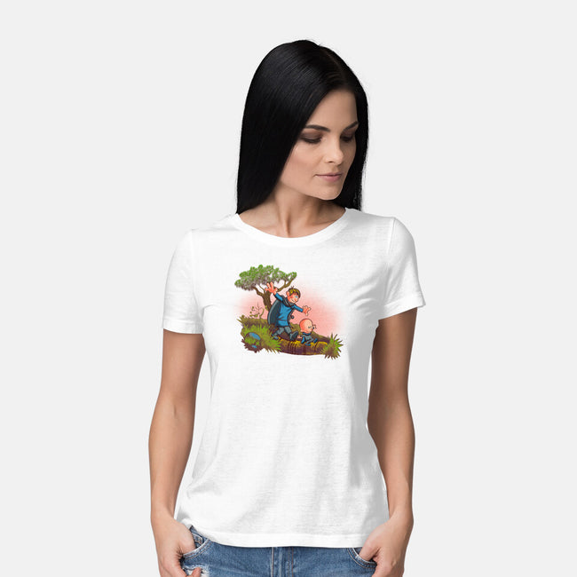 Dung And Egg-Womens-Basic-Tee-Samuel