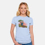 Dung And Egg-Womens-Fitted-Tee-Samuel