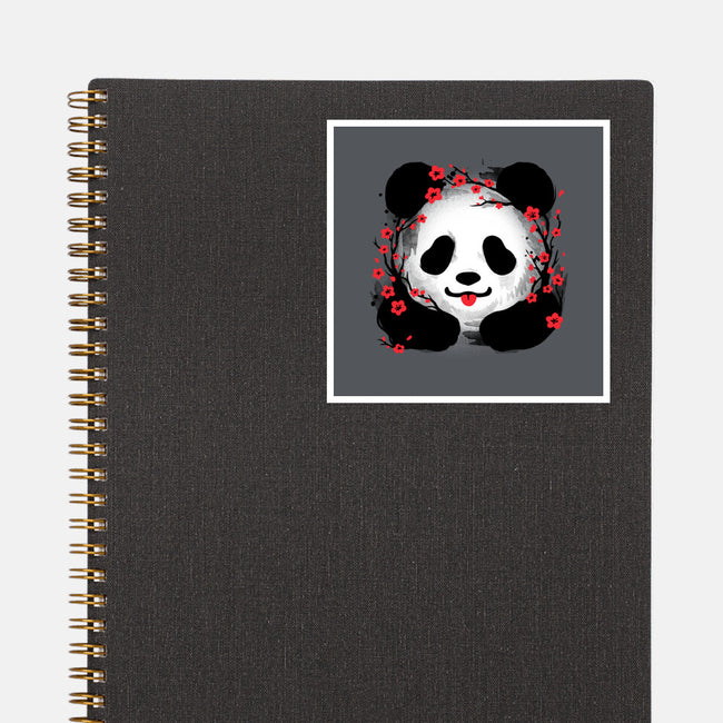 Sakura Panda-None-Glossy-Sticker-NemiMakeit