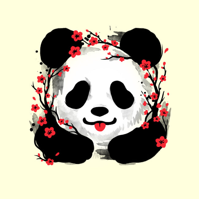 Sakura Panda-None-Fleece-Blanket-NemiMakeit