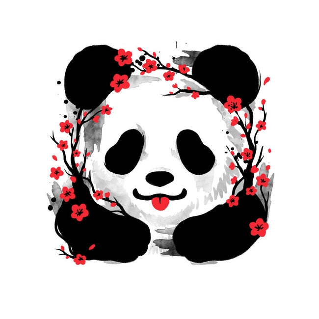 Sakura Panda-Womens-Fitted-Tee-NemiMakeit