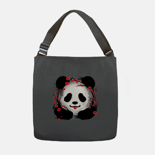 Sakura Panda-None-Adjustable Tote-Bag-NemiMakeit