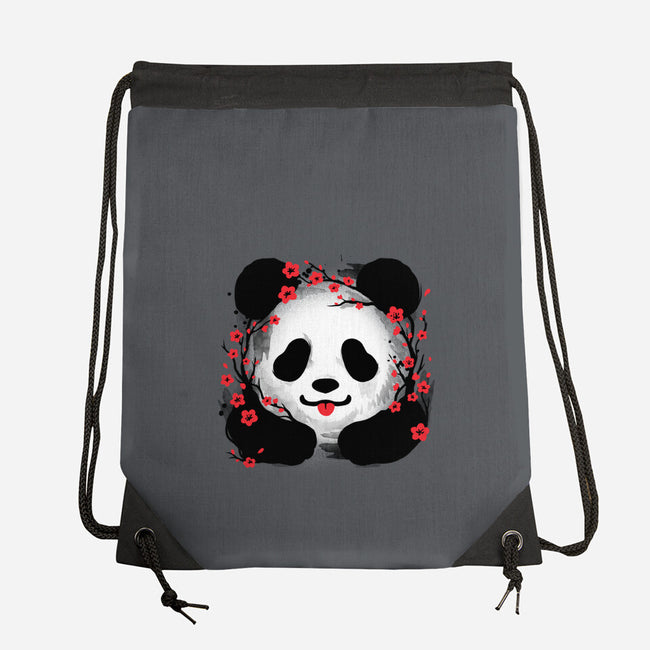 Sakura Panda-None-Drawstring-Bag-NemiMakeit