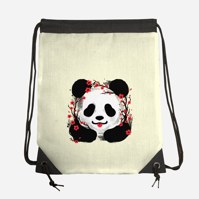 Sakura Panda-None-Drawstring-Bag-NemiMakeit
