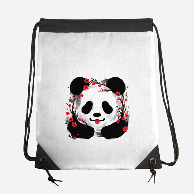 Sakura Panda-None-Drawstring-Bag-NemiMakeit