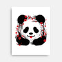 Sakura Panda-None-Stretched-Canvas-NemiMakeit