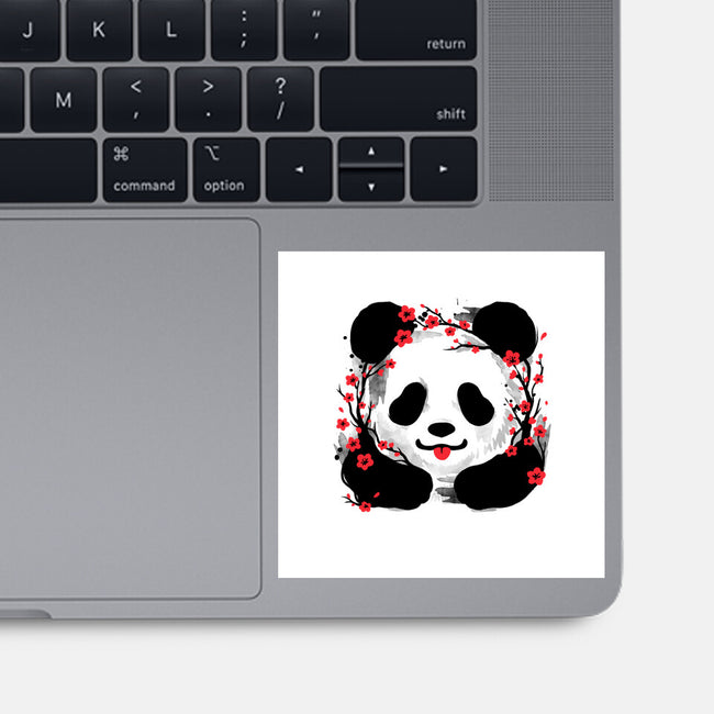 Sakura Panda-None-Glossy-Sticker-NemiMakeit