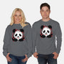 Sakura Panda-Unisex-Crew Neck-Sweatshirt-NemiMakeit