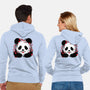 Sakura Panda-Unisex-Zip-Up-Sweatshirt-NemiMakeit
