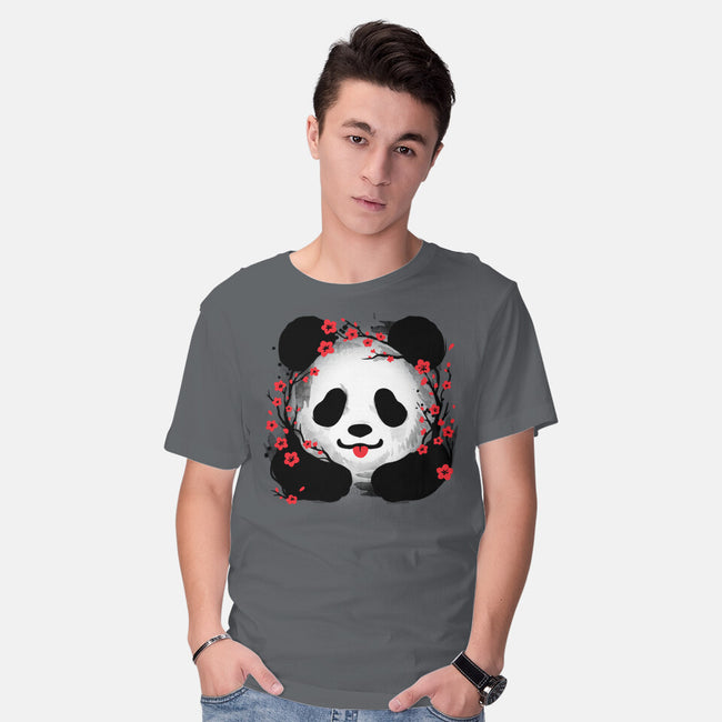 Sakura Panda-Mens-Basic-Tee-NemiMakeit