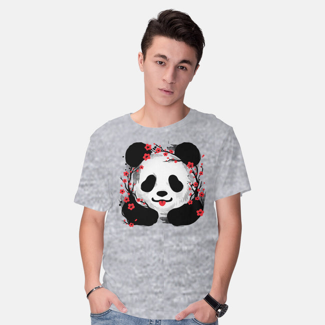 Sakura Panda-Mens-Basic-Tee-NemiMakeit