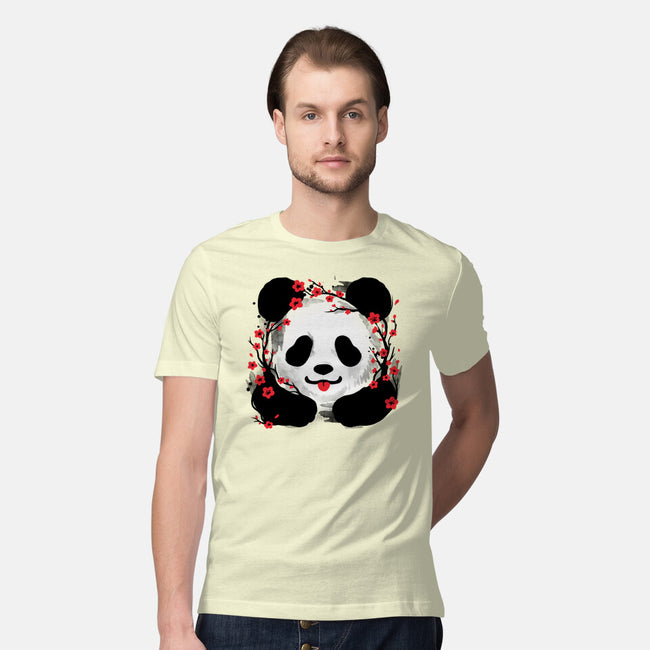 Sakura Panda-Mens-Premium-Tee-NemiMakeit