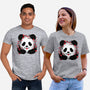 Sakura Panda-Unisex-Basic-Tee-NemiMakeit