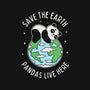 Save The Earth Pandas Live Here-Youth-Basic-Tee-brunopires