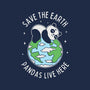 Save The Earth Pandas Live Here-Unisex-Crew Neck-Sweatshirt-brunopires