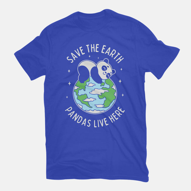 Save The Earth Pandas Live Here-Youth-Basic-Tee-brunopires