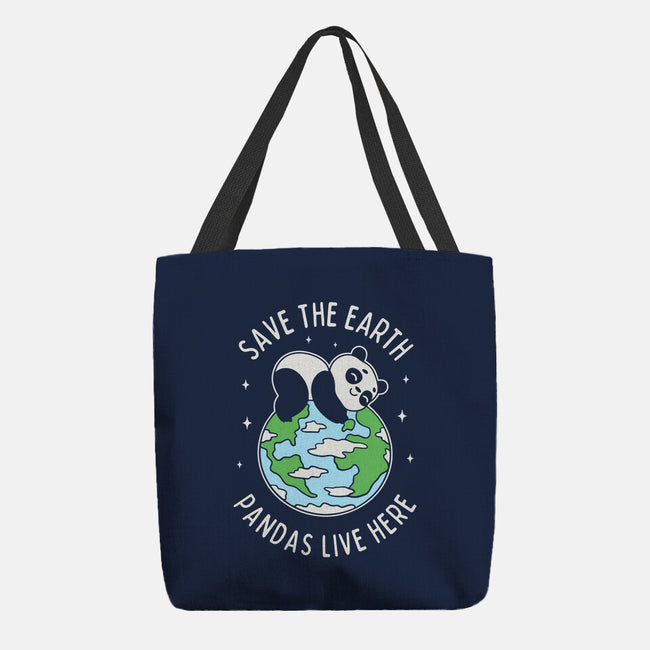 Save The Earth Pandas Live Here-None-Basic Tote-Bag-brunopires