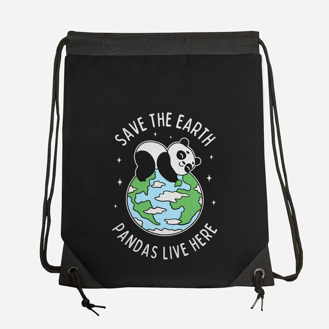 Save The Earth Pandas Live Here-None-Drawstring-Bag-brunopires