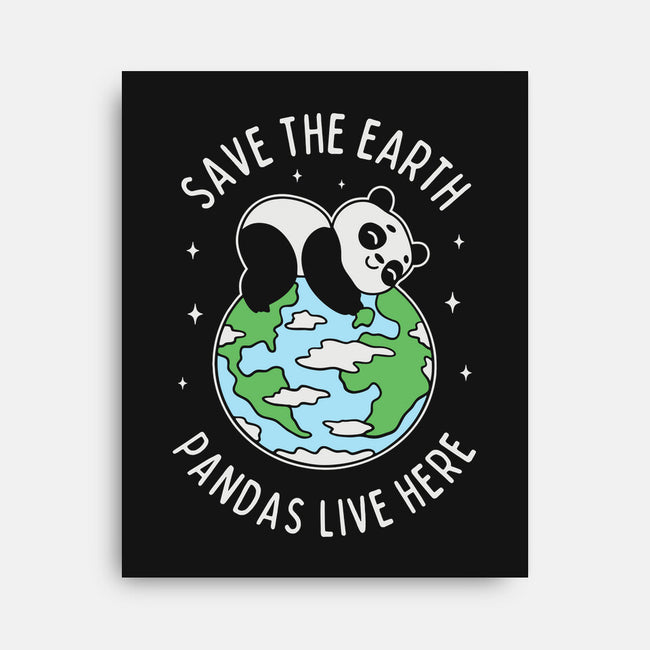 Save The Earth Pandas Live Here-None-Stretched-Canvas-brunopires