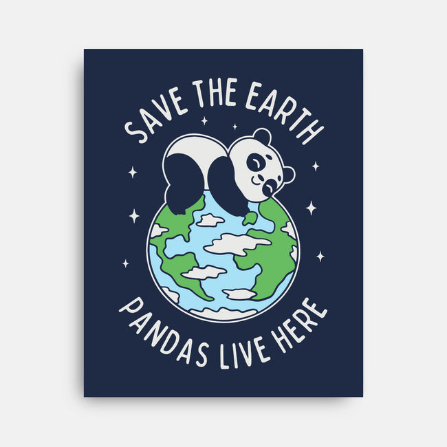 Save The Earth Pandas Live Here-None-Stretched-Canvas-brunopires