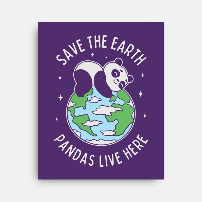 Save The Earth Pandas Live Here-None-Stretched-Canvas-brunopires
