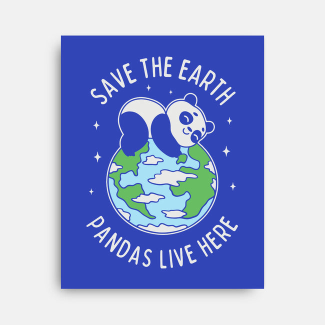 Save The Earth Pandas Live Here-None-Stretched-Canvas-brunopires
