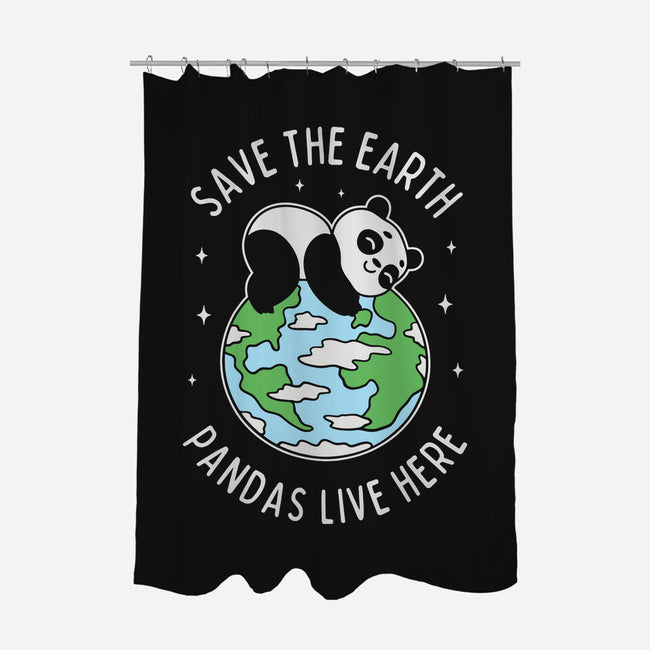 Save The Earth Pandas Live Here-None-Polyester-Shower Curtain-brunopires