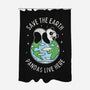 Save The Earth Pandas Live Here-None-Polyester-Shower Curtain-brunopires