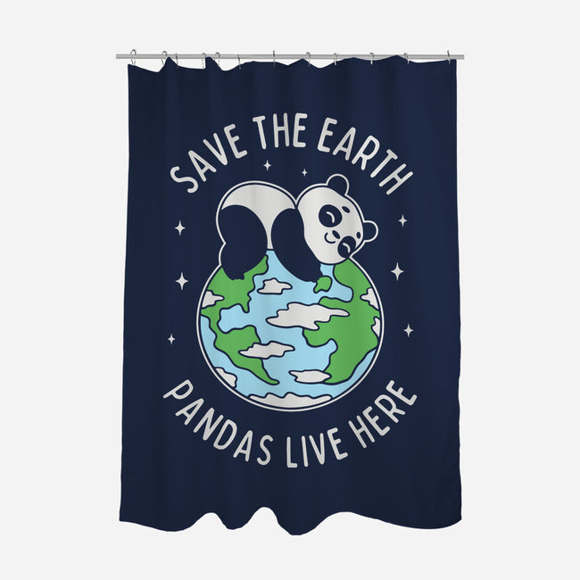 Save The Earth Pandas Live Here-None-Polyester-Shower Curtain-brunopires