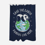 Save The Earth Pandas Live Here-None-Polyester-Shower Curtain-brunopires