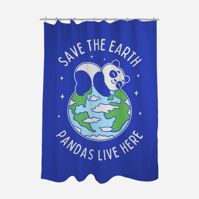 Save The Earth Pandas Live Here-None-Polyester-Shower Curtain-brunopires
