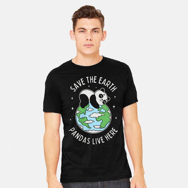 Save The Earth Pandas Live Here-Mens-Heavyweight-Tee-brunopires
