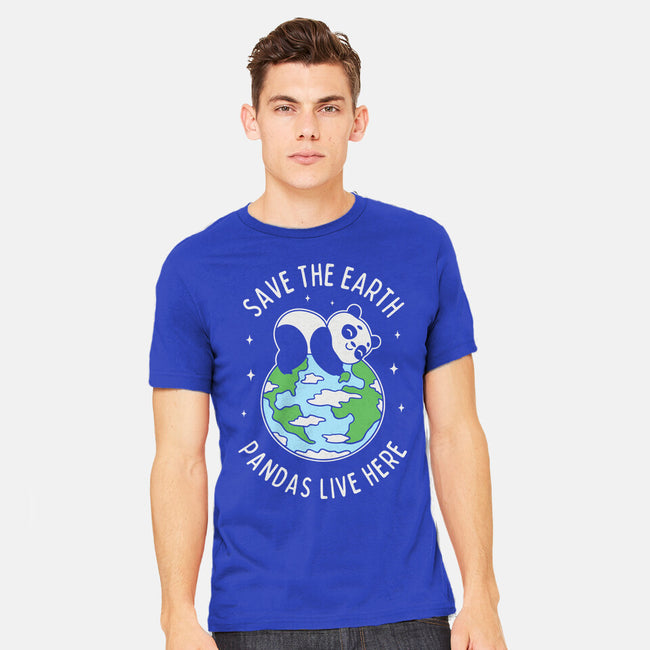 Save The Earth Pandas Live Here-Mens-Heavyweight-Tee-brunopires