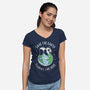 Save The Earth Pandas Live Here-Womens-V-Neck-Tee-brunopires